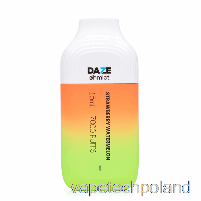 Vape Pen 7 Daze Ohmlet 7000 0% Zero Nikotyny Jednorazowy Truskawkowy Arbuz